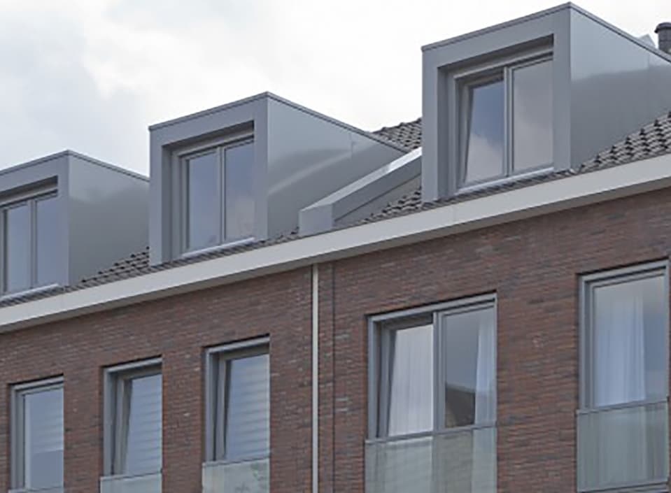 Aluminium detaillering voor vloeiende afwatering