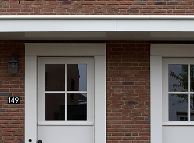 Aluminium combineert met Tudor bouwstijl