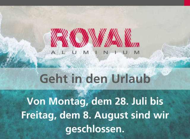 Betriebsferien Sommerurlaub