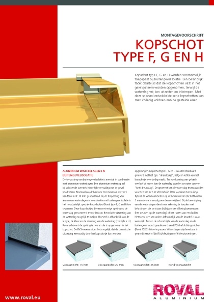 Kopschot type F, G en H